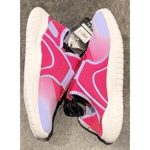 Athletic Works Step-In Sneaker Elasticized Front Purple And Pink Girls Sz 2